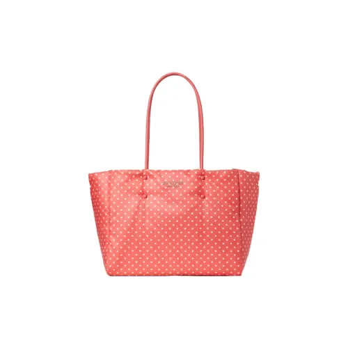 Kate Spade Everything Ткань Тоут Сумка Сумка для покупок Сумка на плечо Сумка Большая Женская Оранжевая Розовая