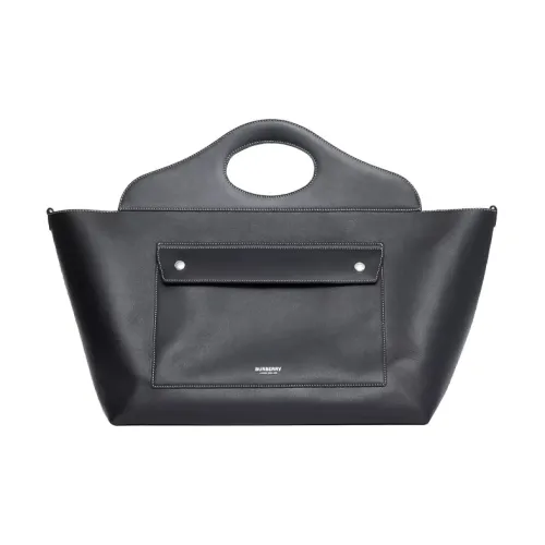 Burberry Карманная сумка кожа тоут сумка сумка для покупок женская черная