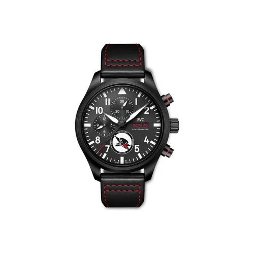 IWC Автоматический Механический Часы Мужской Pilot Collection 44,5 мм Черные
