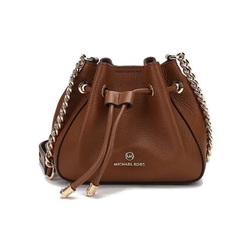 MICHAEL KORS Phoebe Коровья кожа Ведрообразная сумка Сумка через плечо Женская Кожа Коричневый