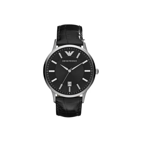 EMPORIO ARMANI Darth Vader Collection Наручные часы Кварцевый механизм Искусственная кожа Ремешок Черный циферблат Мужские часы