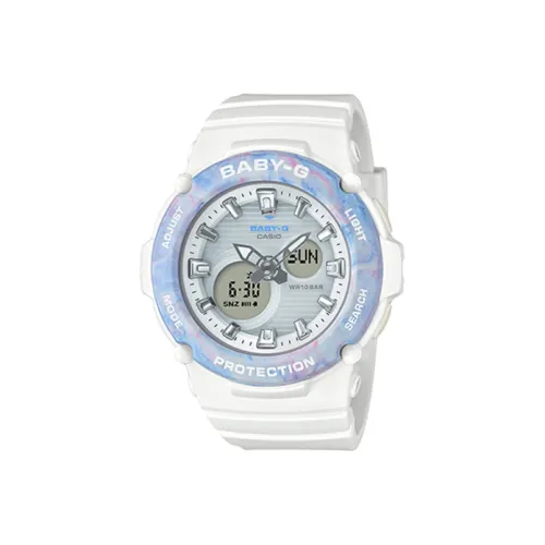 CASIO Малыш G Коллекция Кварцевый механизм Смольный ремешок Часы Женские Часы Синий циферблат