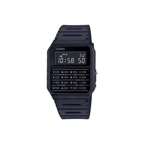 CASIO YOUTH Collection Циферблат Цифровой Калькулятор Кварцевый Механизм Смольный Ремешок Часы Мужские Черный Циферблат CA 53WF 1B