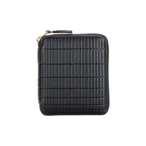 CDG Коровья кожа Держатель для карт кошелек Унисекс Черный