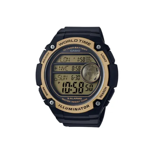 CASIO YOUTH Collection Круглый Циферблат Цифровый Отображение Кварцевый Механизм Часы Мужские Черный Циферблат Ae 3000W 9a