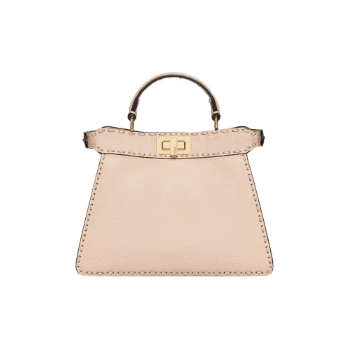 FENDI Peekaboo ISeeU Сумка через плечо из коровьей кожи маленькая сумка женская розовая