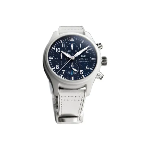 IWC Pilot Collection Автоматический Механический Часы Мужские Циферблат 44,5 мм Синий Керамические Корпус Часы