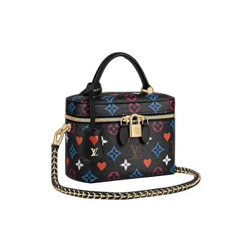 LOUIS VUITTON Vanity Холст Макияжная сумка сумка для косметики женская черная