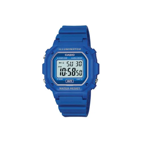 CASIO DIGITAL Collection Блок Кварцевый Механизм Часы Женские Синий Циферблат F108WH 2A