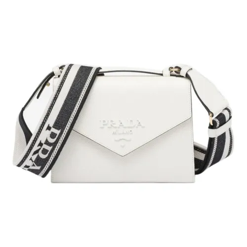 PRADA Saffiano кожа Сумка через плечо Сумка через плечо Женская Белая