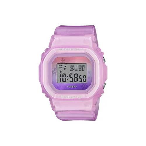 CASIO Baby G BGD 560 Collection Кварцевый механизм Смольный ремешок Часы Женские Розовый циферблат BGD 560WL 4JF