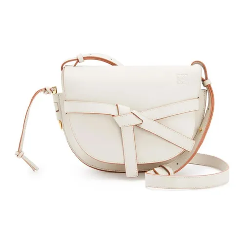 LOEWE Gate Коровья кожа Сумка через плечо Женская Белая