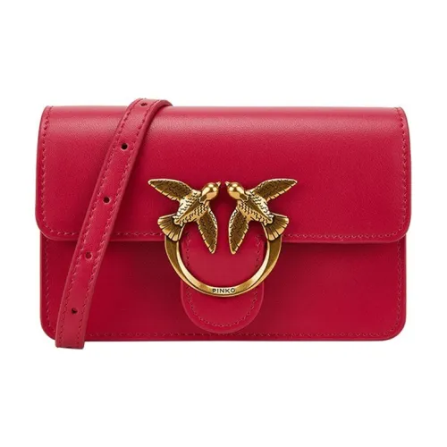 PINKO SIMPLY Коровья кожа Сумка через плечо Сумка на плечо Женская Фуксия