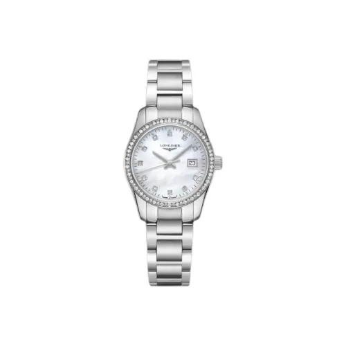 Longines Quartz Movement Женские часы Conquest Classic Collection, 29,5 мм, жемчужная раковина, цвет