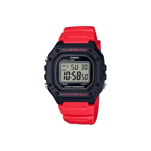 CASIO YOUTH Collection Кварцевый механизм Блок Смольный ремешок Часы Мужские Черный циферблат