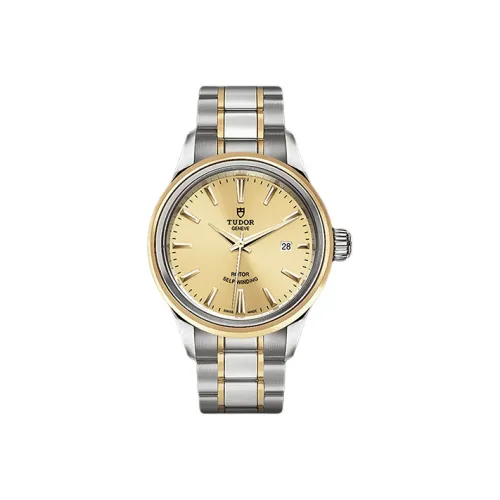 TUDOR Wind Style Collection Автоматический Механический Механизм Женские Часы 28 мм Золотой Циферблат