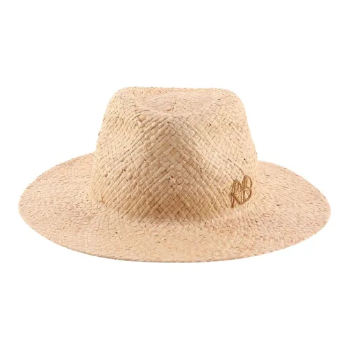 RUSLAN BAGINSKIY Плетеная шляпа Светлый Умбра Унисекс