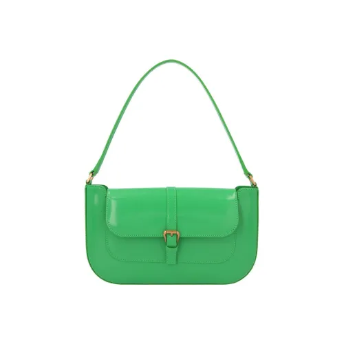 By Far Блестящая кожа одно плечо сумка женская зеленая