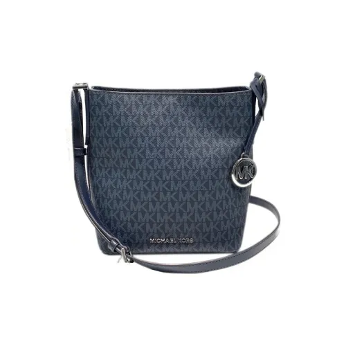 MICHAEL KORS Kimberly Кожа Ведрообразная Сумка через плечо Маленькая Женская Синяя