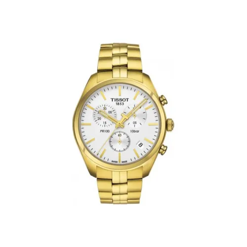TISSOT Quartz Механизм Мужские Часы PR100 Collection 41 мм Белые