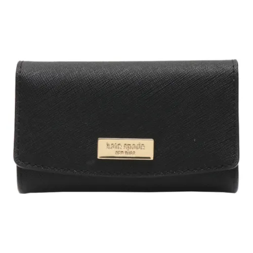 Kate Spade Кожа Держатель для карт Key Pouch Женские Черный
