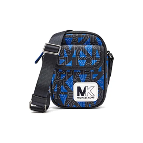 MICHAEL KORS Hudson Artificial Leather Crossbody Phone Case Men's Blue Black MICHAEL KORS Hudson Искусственная кожа через плечо чехол для телефона мужской синий черный