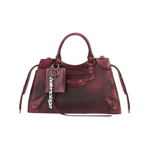 Balenciaga Сумка из коровьей кожи Мужская Бордовый