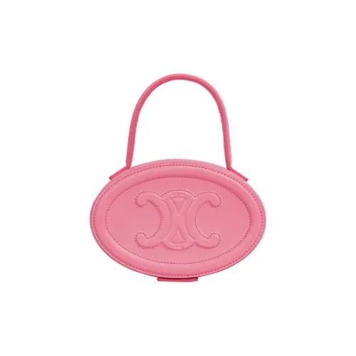CELINE Cuir Triomphe Коровья кожа Круглая сумка Сумка Женская Розовая