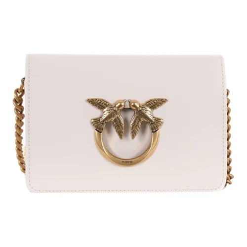 PINKO Кожа Bird Сумка Swallow Сумка Сумка через плечо Стандартная Женская Белая