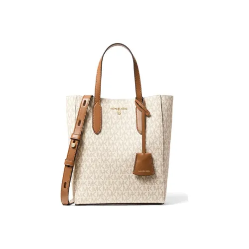 MICHAEL KORS Sinclair Artificial Leather Bag Small Women's Vanilla White Brown MICHAEL KORS Sinclair Искусственная кожа Сумка Маленькая Женская Ванильный Белый и Коричневый