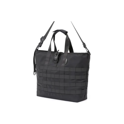 COMBACK Полиамид Тоут Сумка Сумка для покупок Сумка через плечо Сумка на одно плечо Обычная Унисекс Черный