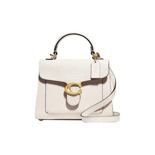 COACH Tabby Телячья кожа с Галечная кожа Сумка Сумка через плечо Сумка через плечо Маленькая Женская Розовая Белая