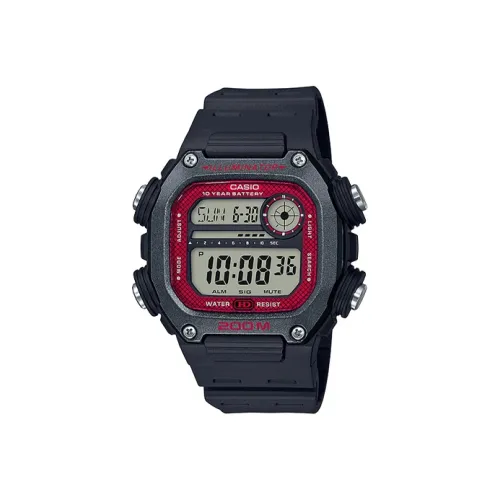 CASIO YOUTH Collection Digital Collection STANDARD Collection Кварцевый механизм Часы Мужские Красный Циферблат часов