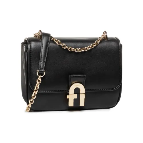 Furla Кожа Плечевая Сумка Женская Черная