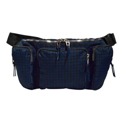 Adidas Originals IVY PARK Collaboration Полиэстер Sling Сумка Сумка через плечо Бананка Обычный Унисекс Синий