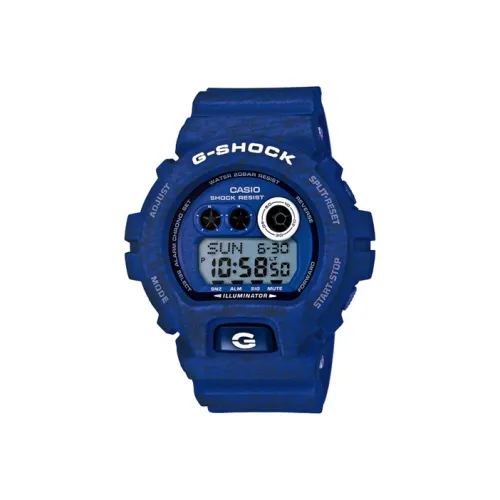 CASIO G Shock Theme Series Кварцевый механизм Смольный ремешок Часы Мужские Синий циферблат