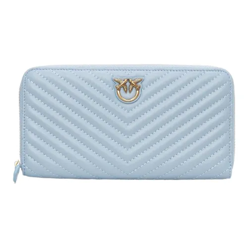 PINKO Sheepskin Clutch Wallet Women's Light Blue PINKO Овчина Клатч Кошелек Женский Светло-Синий
