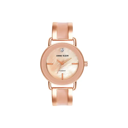 ANNE KLEIN Кварцевый механизм Женские часы Fiorever Collection 32мм*32мм*8мм Розовые