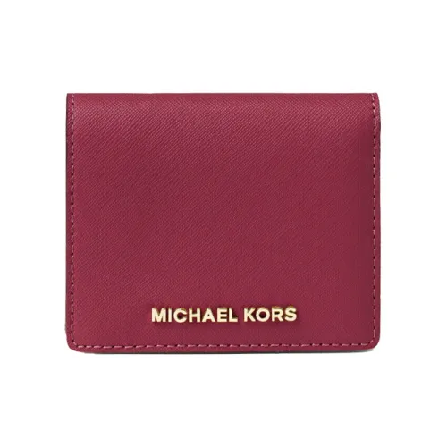 MICHAEL KORS Jet Set Кожа Кошелек Стандартный Женский Темно-Красный