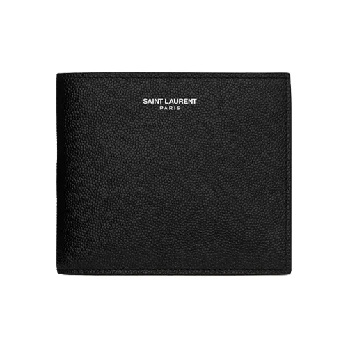 SAINT LAURENT Кожа Кошелек Мужской Черный