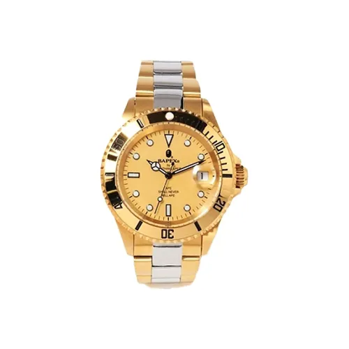 A BATHING APE Bape Watch Monkey Head Collection Кварцевый механизм Металлический ремешок Часы 48 мм Унисекс