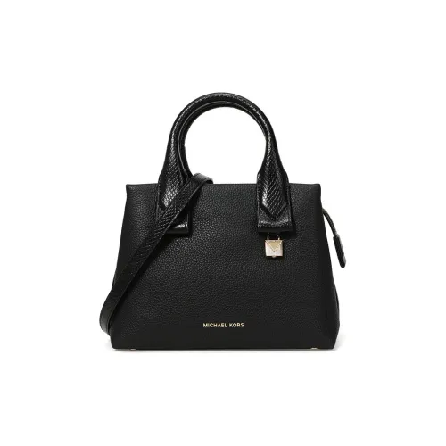 MICHAEL KORS MICHAEL KORS Luggage Collection Корова Кожа Ручная Сумка Сумка через плечо Маленькая Женская Черная