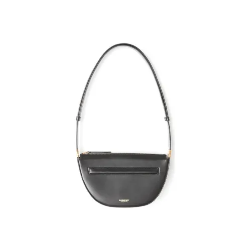 Burberry OLYMPIA Сумка из телячьей кожи Сумка через плечо Сумка-полумесяц Сумка Mini Женская Черная