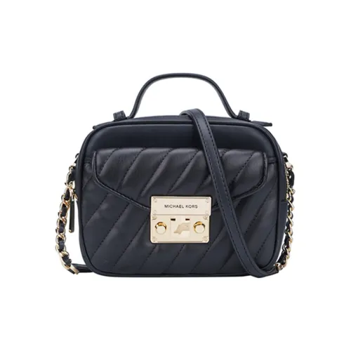 MICHAEL KORS Розовый Кожа Camera Сумка Сумка через плечо Сумка на одно плечо Маленькая Женская Чисто Черная