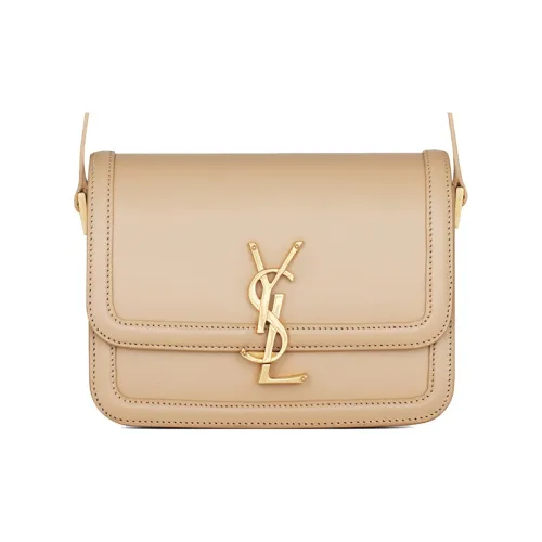 SAINT LAURENT Кожа Tofu Сумка через плечо Маленькая Женская Айвори Белый