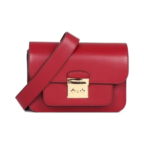 MICHAEL KORS MICHAEL KORS Handbag Collection Sloan Сумка через плечо из кожи большая женская бордового цвета