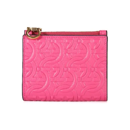 FERRAGAMO GANCINI Телячья кожа Кошелек Женские Розовый