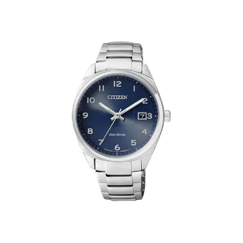 CITIZEN Светильник Кварцевый механизм Мужские Ecology Drive Collection Часы 35,4 мм Синий