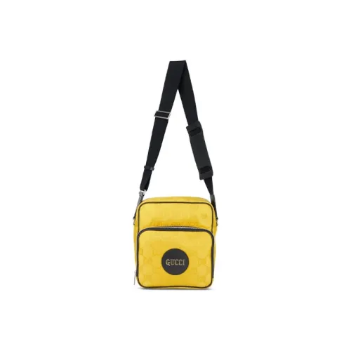 GUCCI Off The Grid Нейлон с кожаными вставками Сумка через плечо Унисекс Желтый Черный