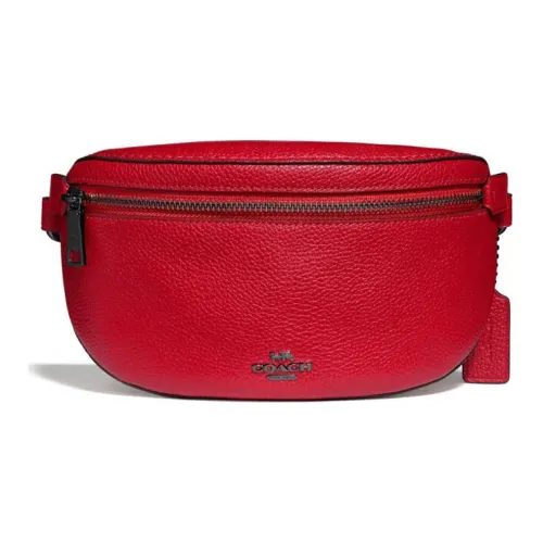 COACH Кожа Сумка через плечо Слинг-сумка Сумка на пояс Маленькая Женская Красное яблоко Цвет